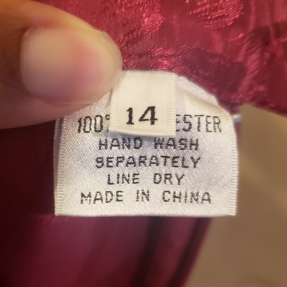 Vintage Cranberry and Lace In The Mood Trumpet Skirt Set - Picture 11 of 11